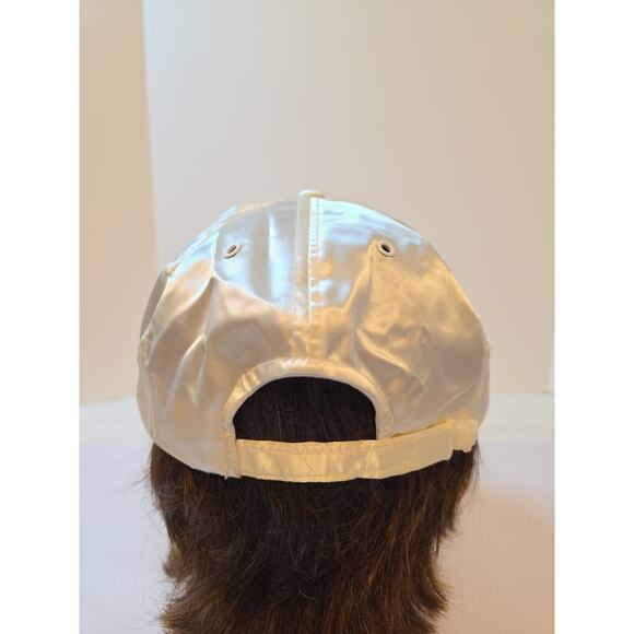 Vintage Nissin Camaro Z28 Hat Cap Satiny Material White Red Letters 90s - Picture 8 of 16